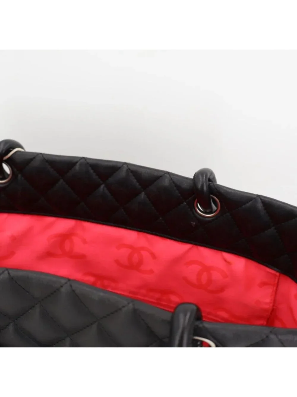 Chanel Cambon Line CC Logo Large Tote Shoulder Bag